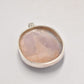 Vintage Sterling Silver 925 & Blue Lace Agate Pendant – 64.1mm x 36mm