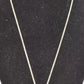 Vintage Sterling Silver 925 Necklace with Baltic Amber Cabochon Silver Setting