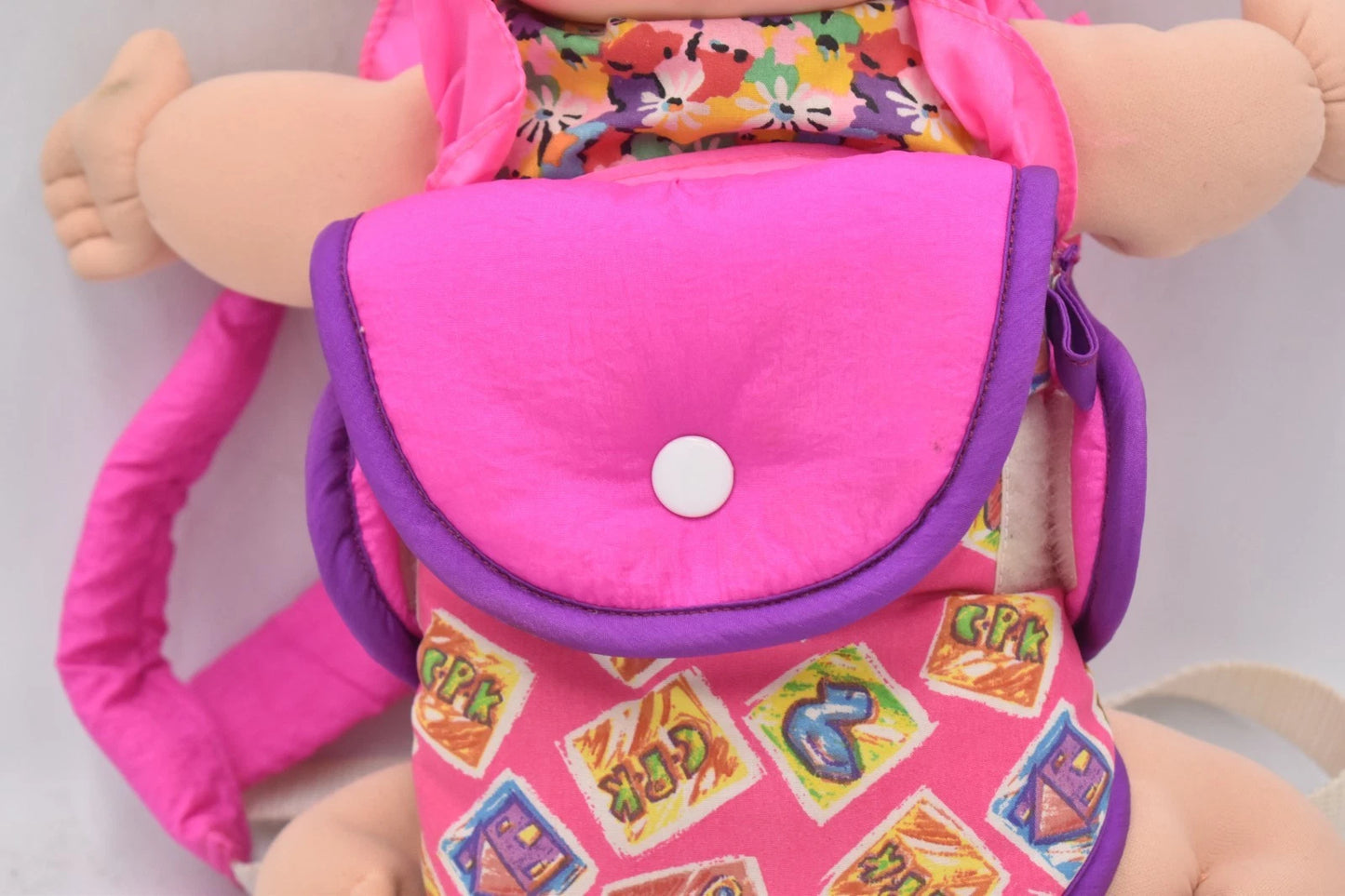 Vintage 1991 Cabbage Patch Kid Doll in Carrier Mattel 1st Edition