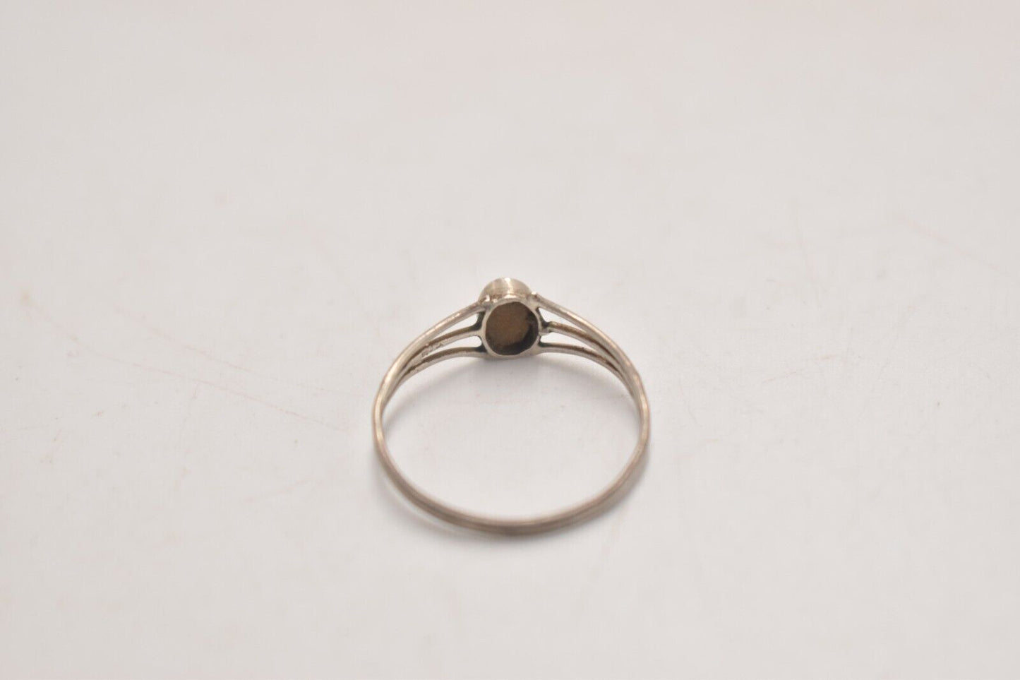 Vintage Sterling Silver and Tiger Eye Ring – Size Q 1/2