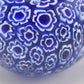 Vintage Italian Millefiori Blue Apple Paperweight – Studio Art Glass Decorative