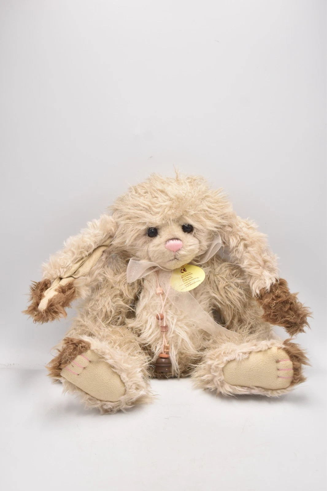 Charlie Bears Cobweb Rabbit Teddy Bear Retired Tagged Isabelle Lee Designed