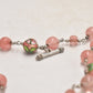 Vintage Cloisonné & Cherry Quartz Beaded Pendant Necklace – SR China