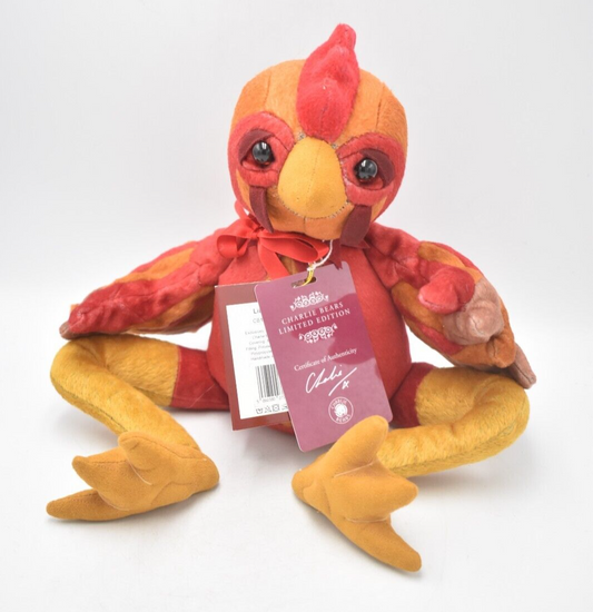 Charlie Bears Lil Red Retired Limited Edition Teddy Bear 22cm Tags Collectible