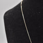 Vintage Sterling Silver 925 and Lemon Amber Modernist Pendant Necklace 45cm