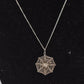 Vintage 925 Sterling Silver Spider Web Pendant Necklace - 42cm