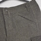 Swedish Army Olive Grey Wool Field Trousers 1947 Dated Leather Straps Military
