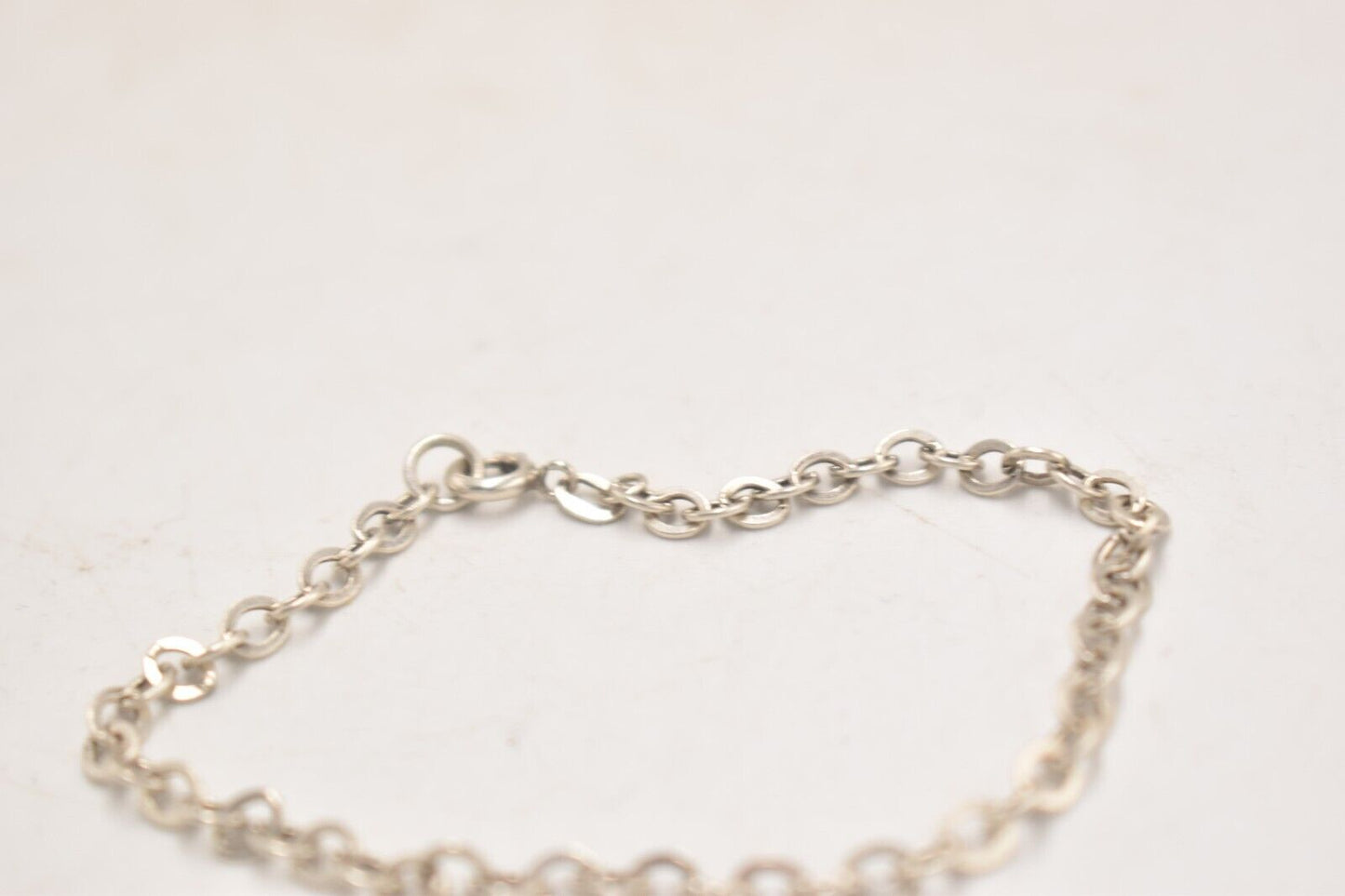 Vintage Silver 835 Curb Chain Bracelet – 18cm