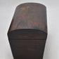 Antique Georgian Mahogany Wooden Tea Caddy Double Lidded 21cm