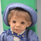 Vintage D'Anton Jos Jordan Boy Doll – Hard Plastic Expressions Doll, 36cm