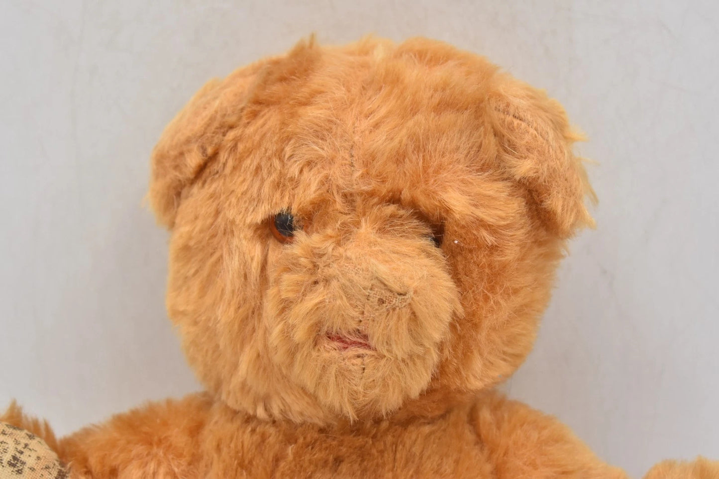 Vintage 1950s Tara Toys Mohair Laughing Teddy Bear Open Mouth Squeaker 28cm
