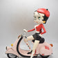 Betty Boop Red Pink Moped Scooter Figurine – King Features Syndicate