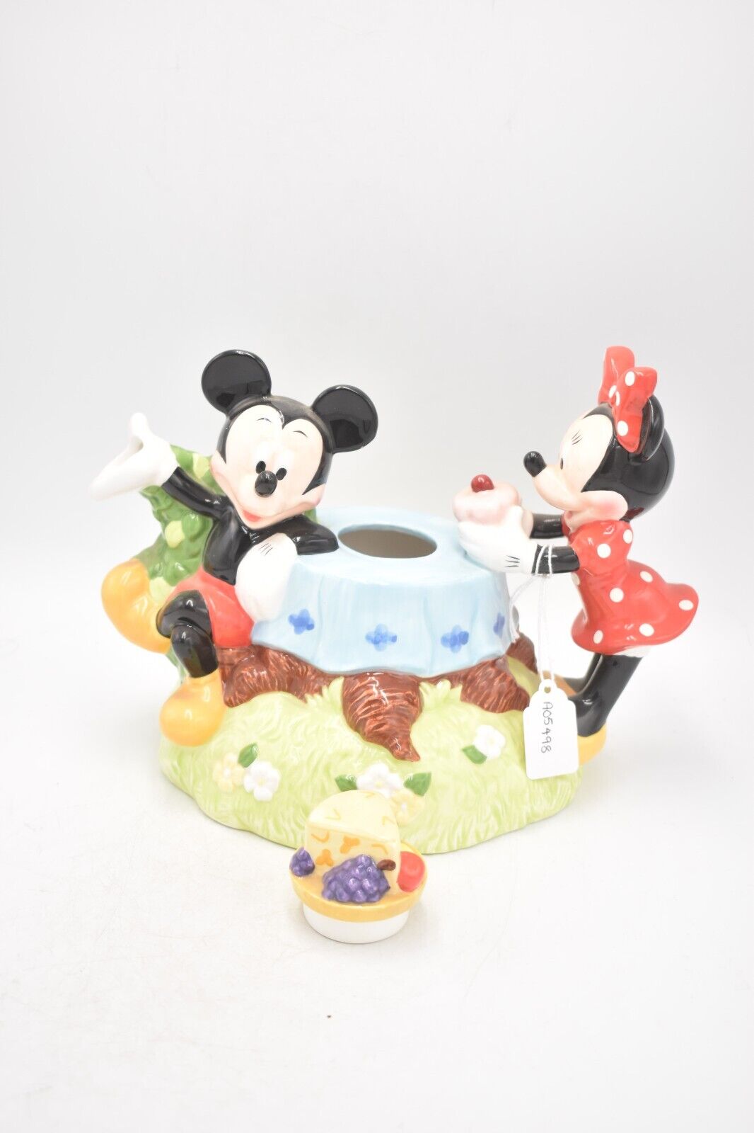 Vintage Disney Mickey & Minnie Mouse Picnic Teapot – Decorative Collectible