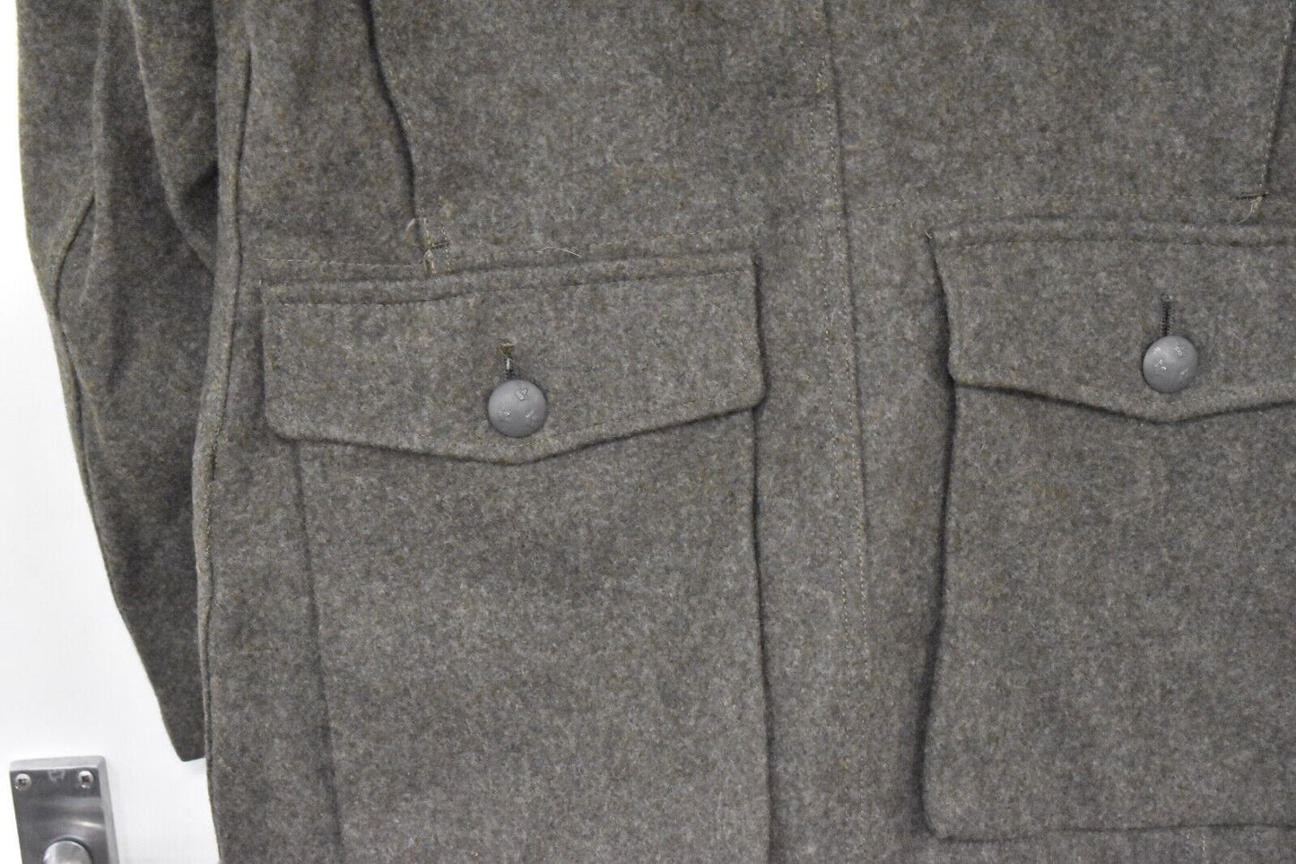 Vintage 1960s Swedish Army Haga Wool Jacket – Size 46" Chest – Dated 1962