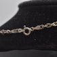 Vintage Sterling Silver 925 Necklace with Amber Pendant – 60cm