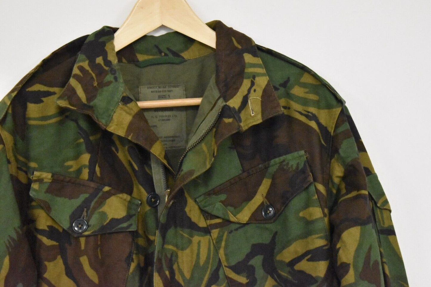British Army 68 Pattern DPM Combat Smock Jacket – 44" Chest, HE Textiles