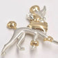 Vintage Disney Georgette Oliver & Company Co Poodle Dog Brooch