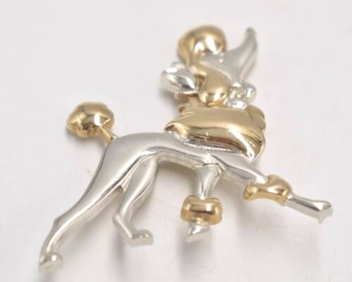 Vintage Disney Georgette Oliver & Company Co Poodle Dog Brooch