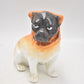 Antique C.1890 Bavarian Monkey Face Pug Figurine by Schmidt & Co Austria