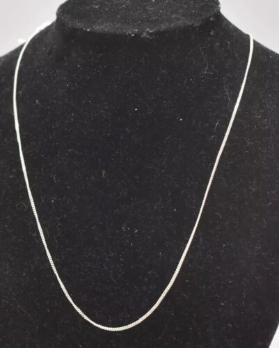 Vintage Sterling Silver 925 Figaro Chain Necklace – 38cm