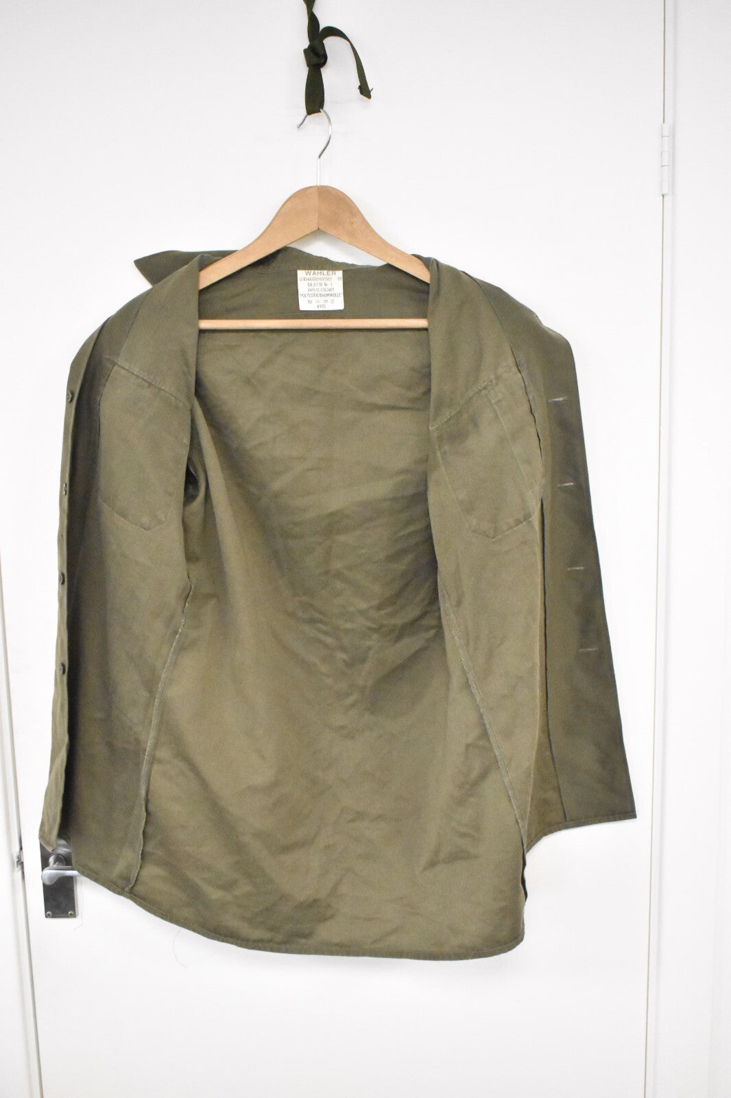 Vintage German Army Olive Shirt – 40" Chest – Dated 1985