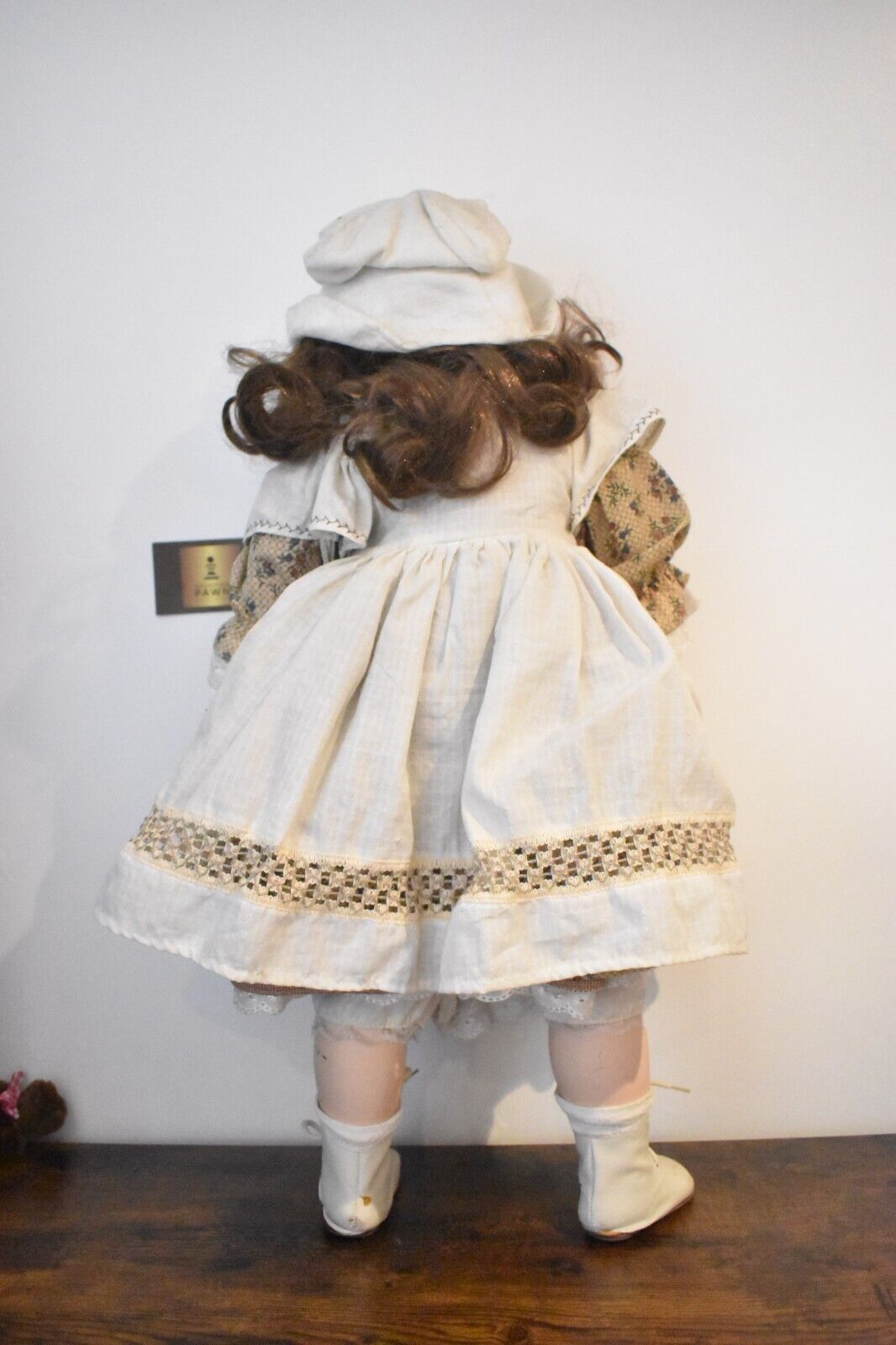 Vintage The Leonardo Collection School Girl Porcelain Doll – Retired – 65cm Tall