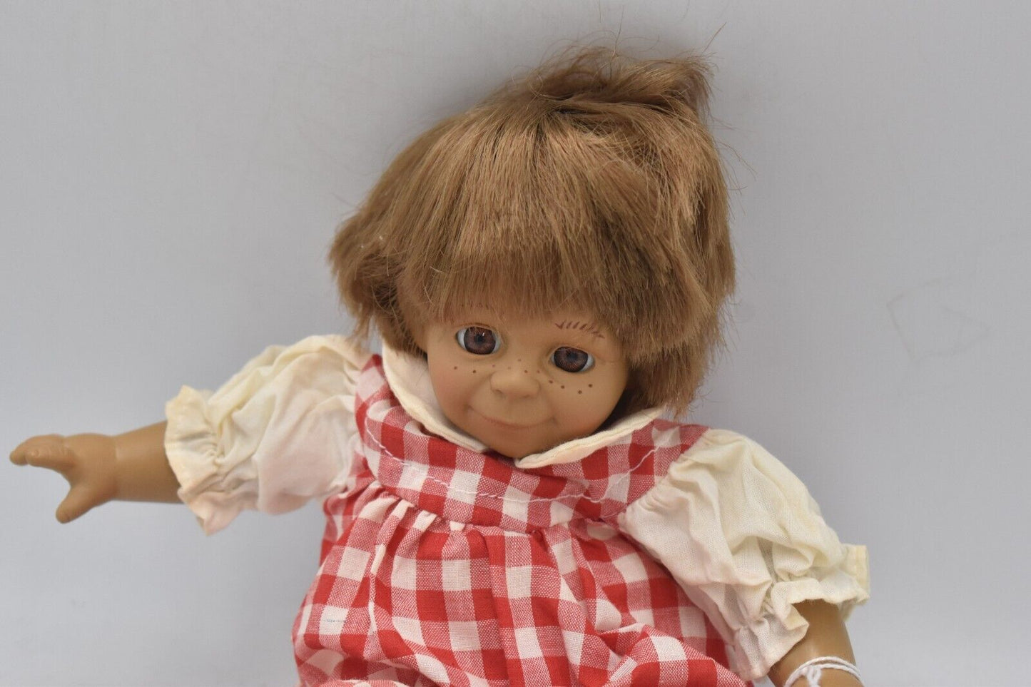 Vintage Expressions Doll – Cheeky Little Girl Character – Hard Plastic – 26cm
