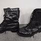 British Army Black High Leg Leather Combat Boots – Size UK 7 / EU 41