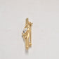 Vintage Gold Tone Diamante Bar Brooch