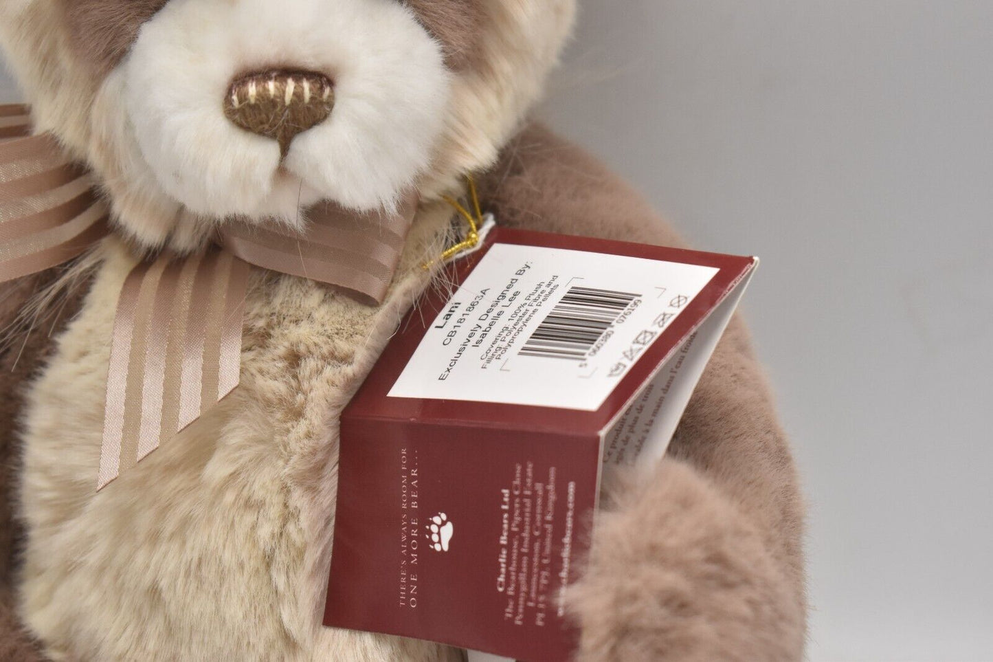 Charlie Bears Lani – Retired & Tagged – Isabelle Lee Design – 38cm Plush Teddy