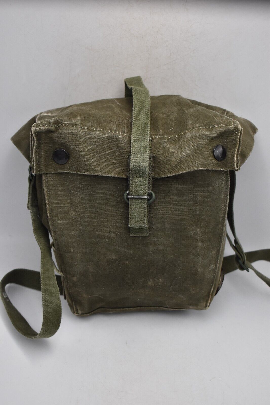 British Army Mk 1 S6 Gas Mask Bag Respirator Haversack 58 Patt. Olive Green 1967