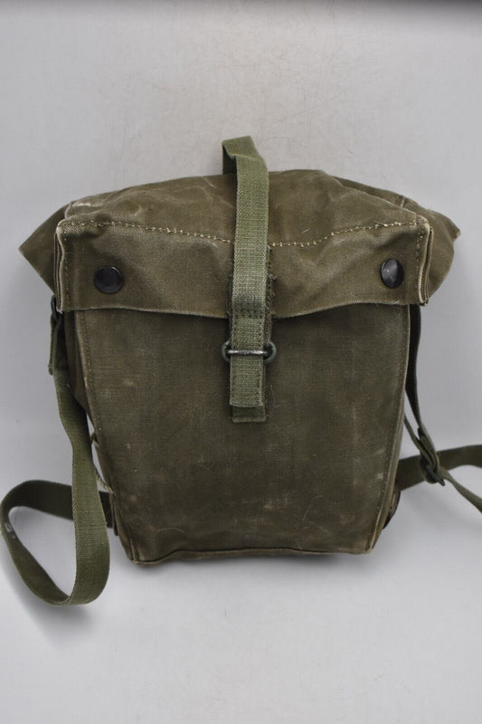 British Army Mk 1 S6 Gas Mask Bag Respirator Haversack 58 Patt. Olive Green 1967