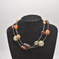 Vintage Retro Boho Multi-Colour Glass, Beaded & Metal Ladies Necklace – 38cm