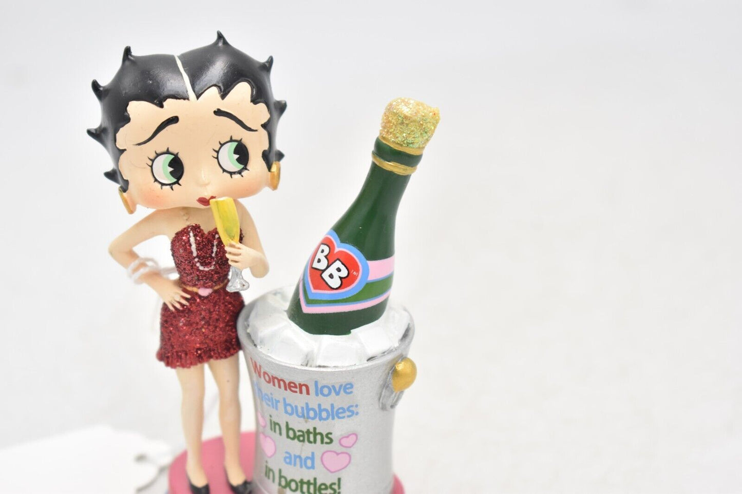 Betty Boop Danbury Mint "Women Love Their Bubbles" Figurine Statue Ornament