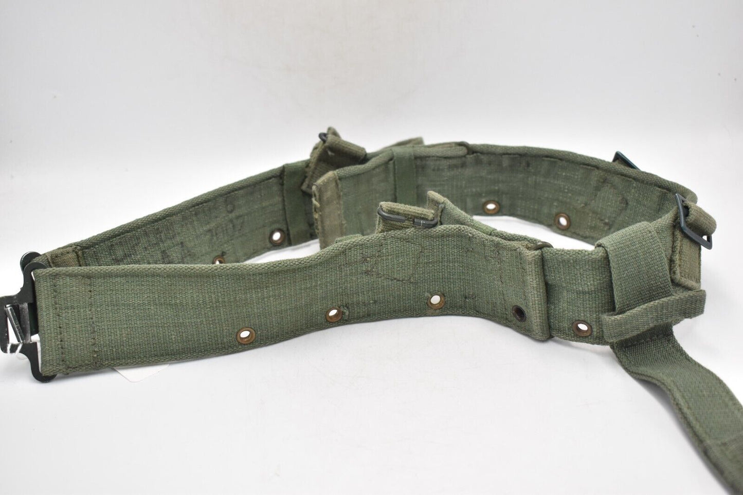 British Army 44 Pattern Webbing Belt with Frog – Dated 1956, Waist 34"