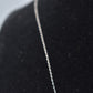 Vintage Sterling Silver 925 Curb Chain Necklace 40cm