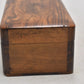 Antique Edwardian Olive Wood Rosary Box Holy Land Jerusalem 16.5cm