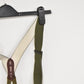 German Army Dark Green Braces with Leather Tabs – Adjustable 110cm – Military