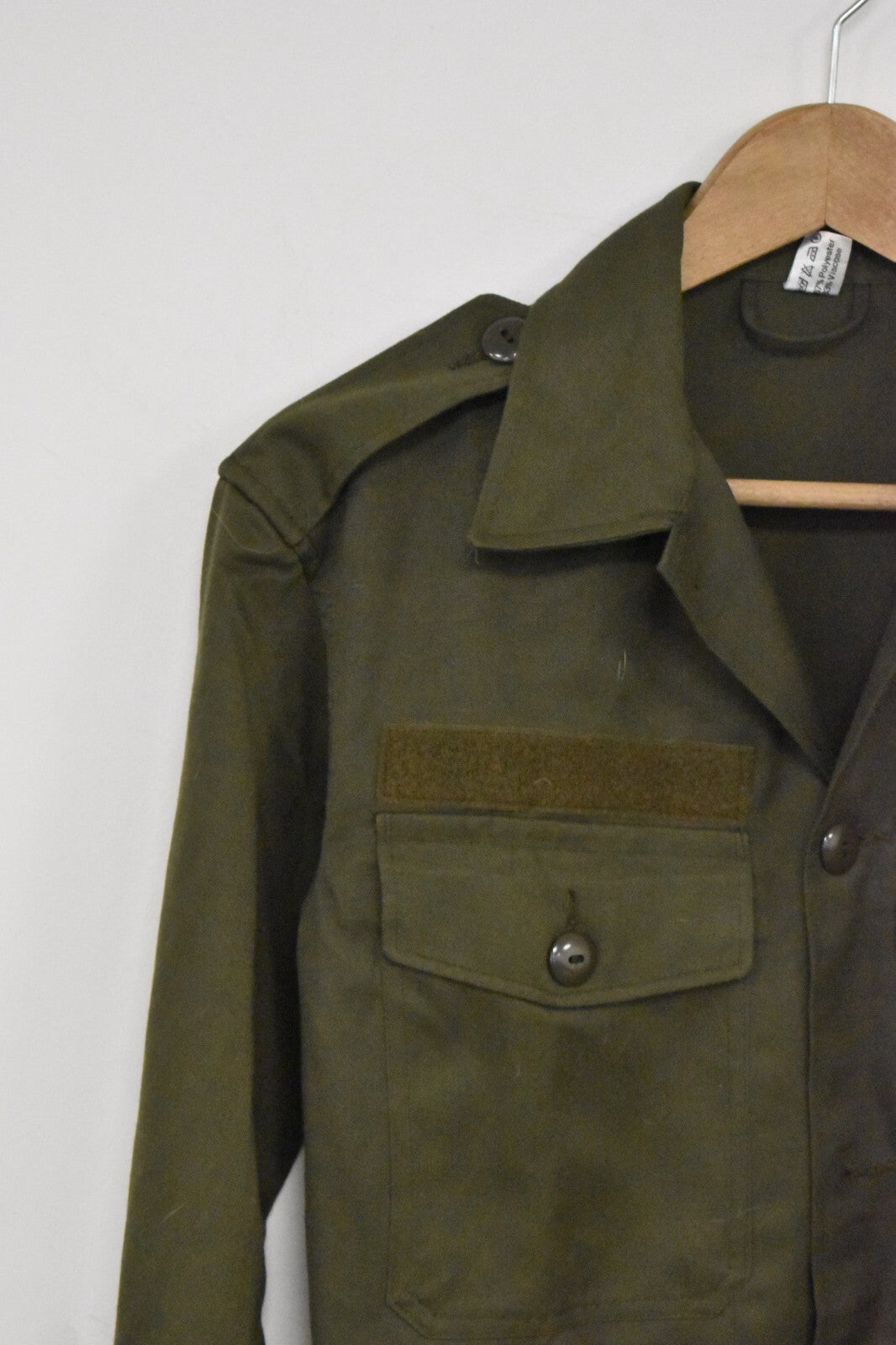 Austrian Army Field Shirt – Heereseigentum Olive – Dated 1983 – 40" Chest