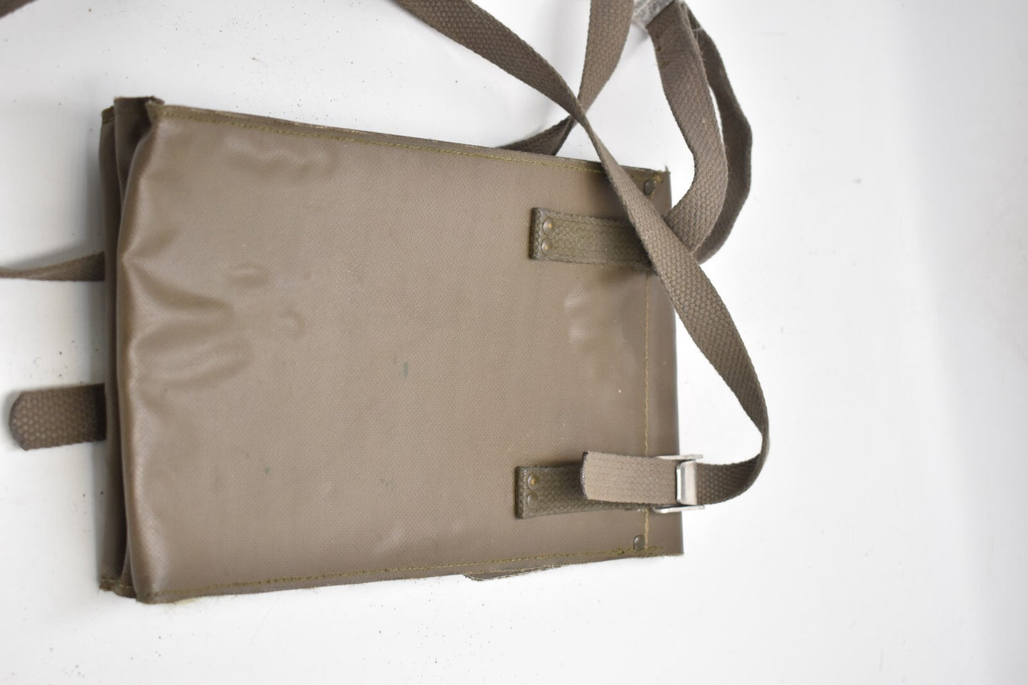 West German Bundeswehr Army Map Case with Strap Rubberized Military Surplus