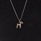Vintage Sterling Silver 925 Poodle Dog Pendant Necklace – 42cm