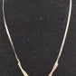 Vintage Sterling Silver 925 Herringbone Necklace 40cm