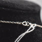 Vintage Sterling Silver 925 Necklace with Amber Pendant – 45cm