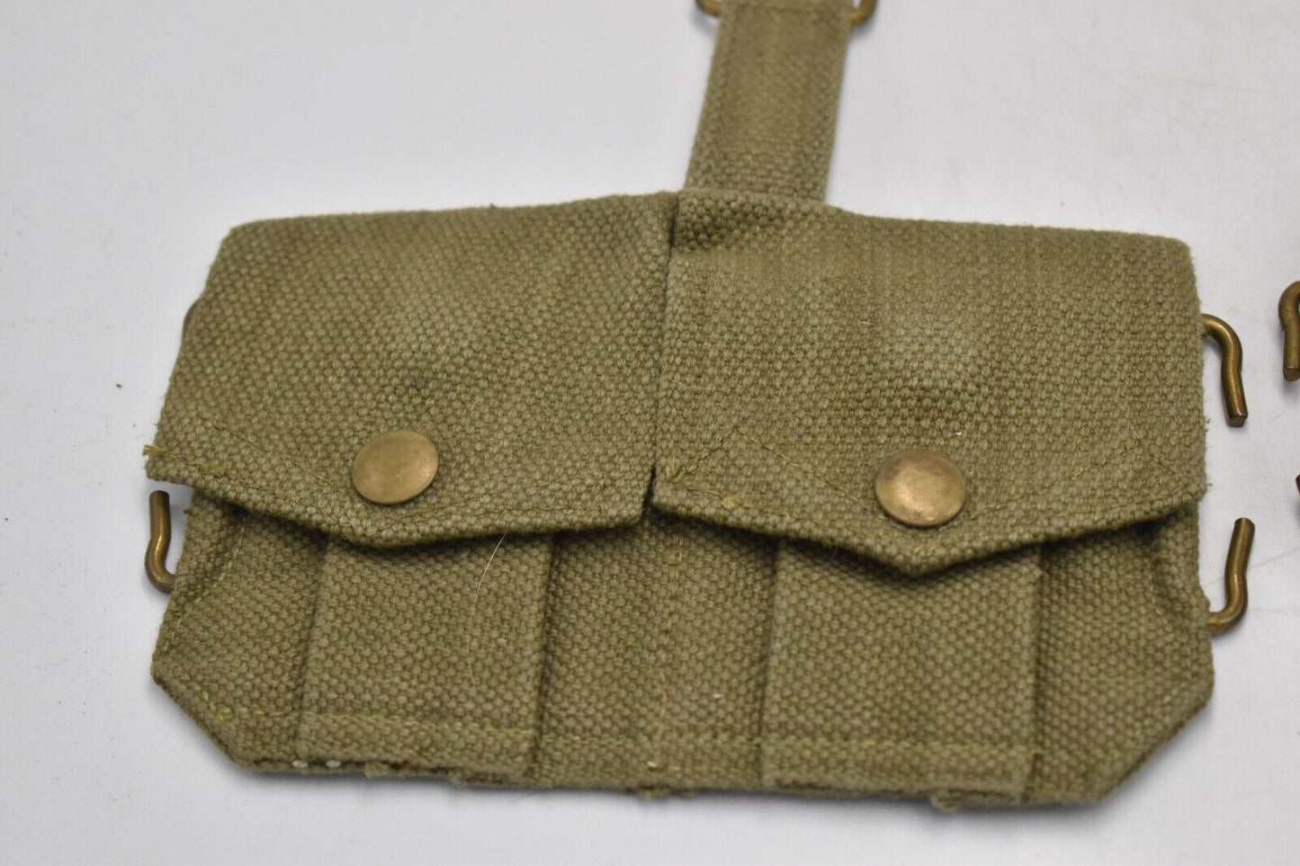 Belgian Army 1953 Dated Double Ammunition Pouches – Original Military Webbing