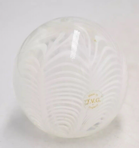 Vintage Teign Valley Glass Paperweight - Decorative Art Glass