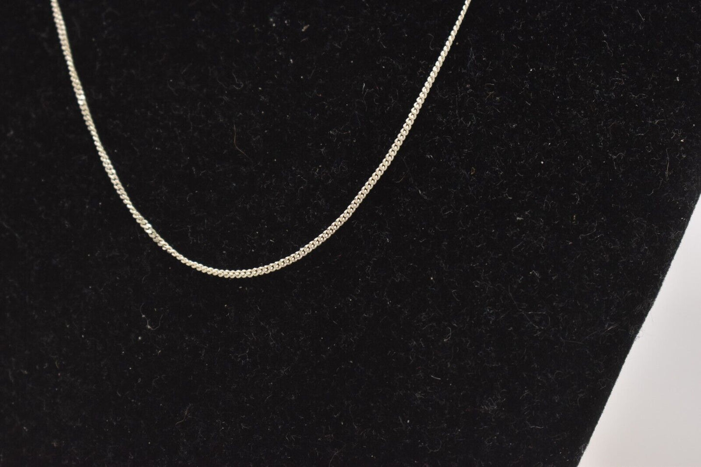 Vintage Sterling Silver 925 Figaro Chain Necklace – 38cm