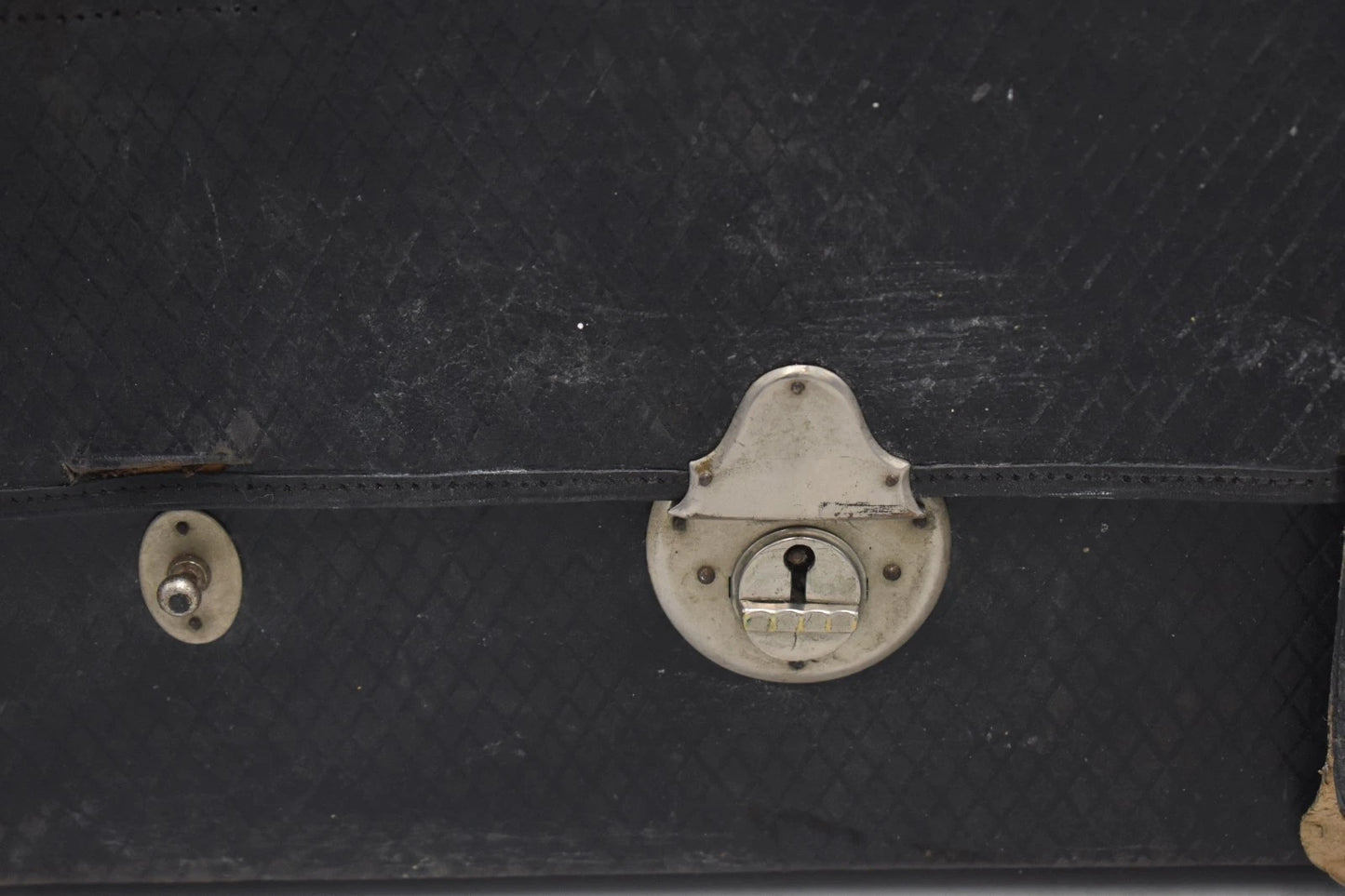 Antique Edwardian Leather Portmanteau Case Bag with Contents 32cm