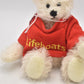 Vintage Artist Teddy Bear White Mohair Red Lifeboats Top Fully Jointed 18cm