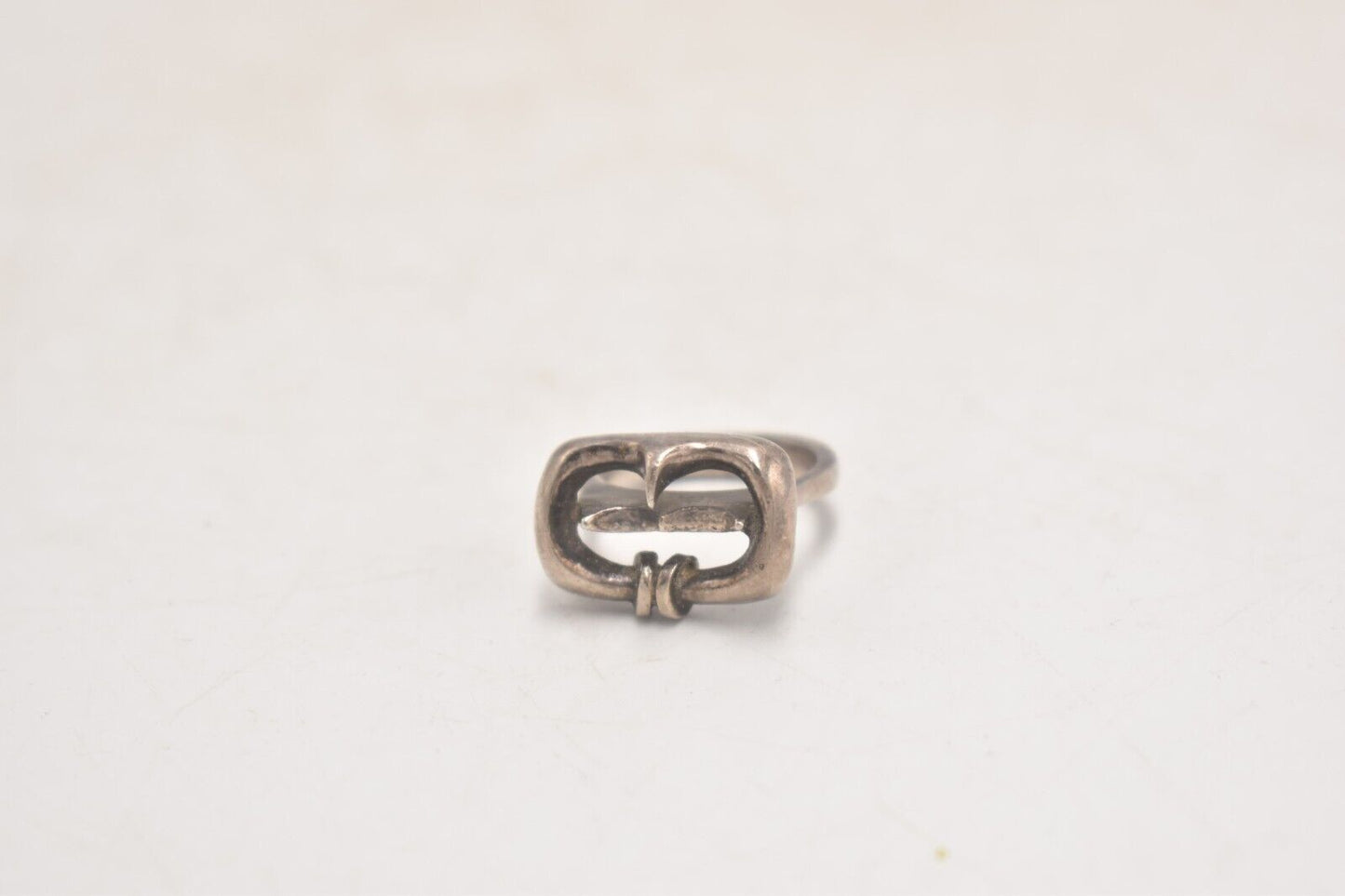 Vintage Sterling Silver 925 Belt Buckle Ring – Size L