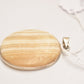 Vintage 925 Sterling Silver Yellow Agate Pendant Necklace – Elegant Statement